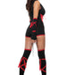 Red Dragon Hooded Ninja Costume