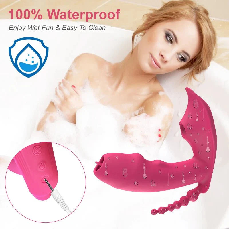 Vibrador Dildo 3 en 1 con Control Bluetooth por APP y Succión de Vacío y Calefacción | Estimulador de Vagina y Clítoris | Juguete Sexual Masturbador Femenino para Mujeres