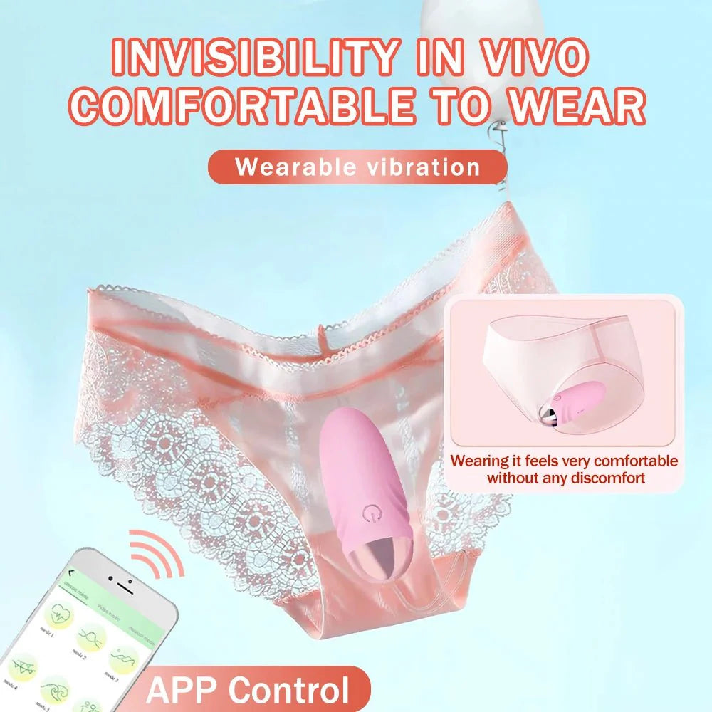 Vibrador Huevo Vestible con Control por Aplicación SyncPlay