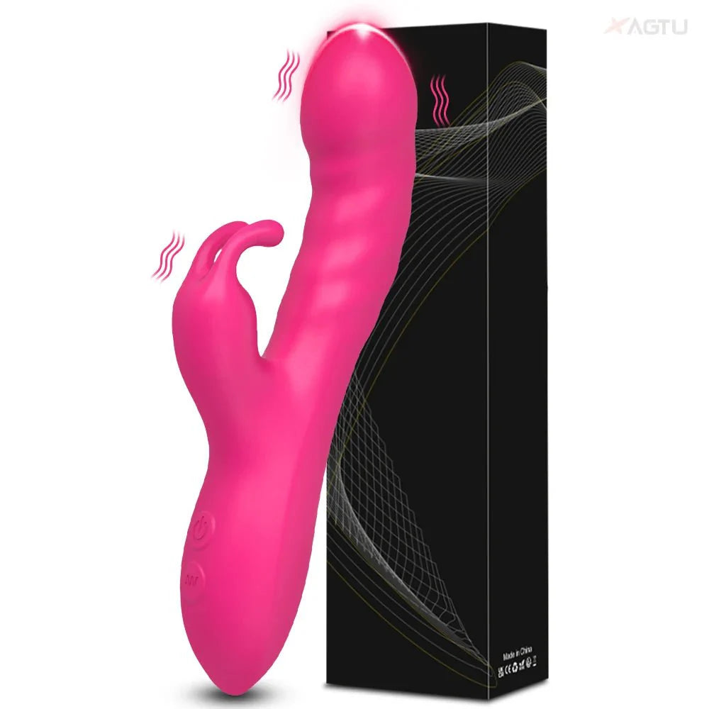 Vibrador RoseThrust Royale Rabbit de empuje con 10 modos