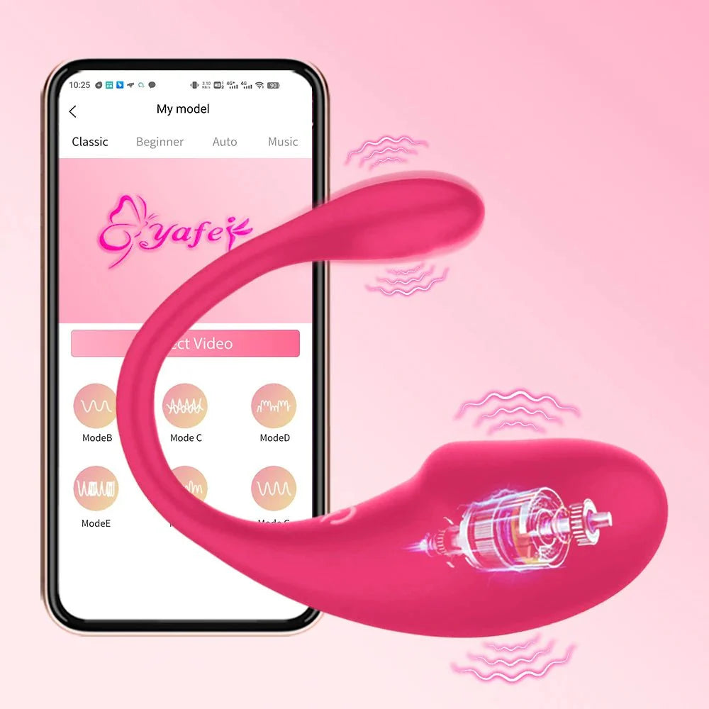 Vibrador de huevos para el punto G controlable por aplicación SyncLuxe