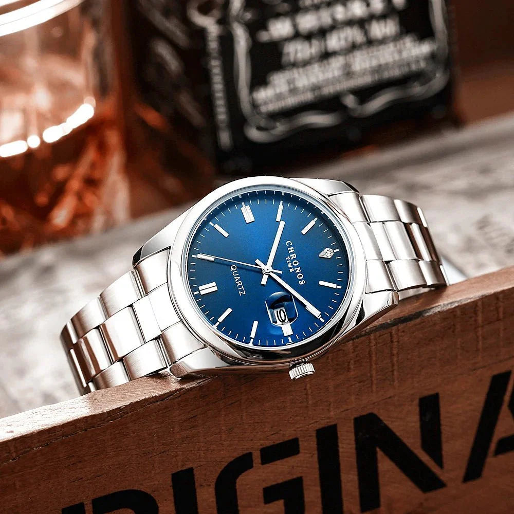 Men's Luxury Quartz Stainless Steel Watch