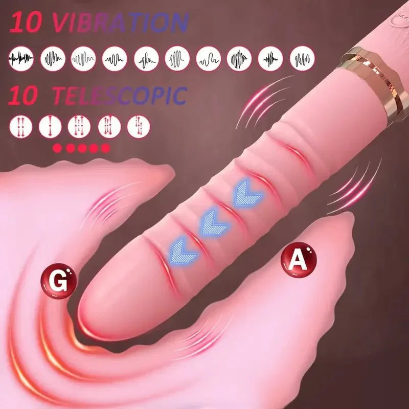 Vibrador de Doble Empuje HeatDrive