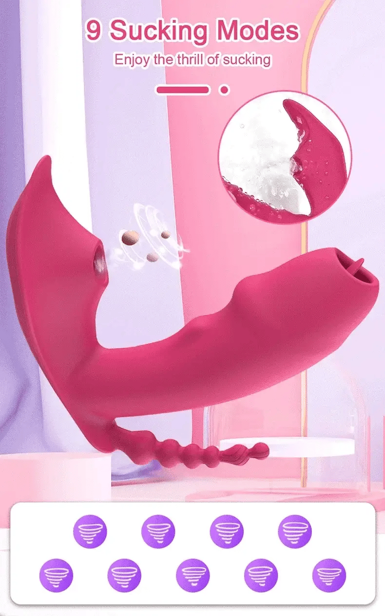 Vibrador Dildo 3 en 1 con Control Bluetooth por APP y Succión de Vacío y Calefacción | Estimulador de Vagina y Clítoris | Juguete Sexual Masturbador Femenino para Mujeres