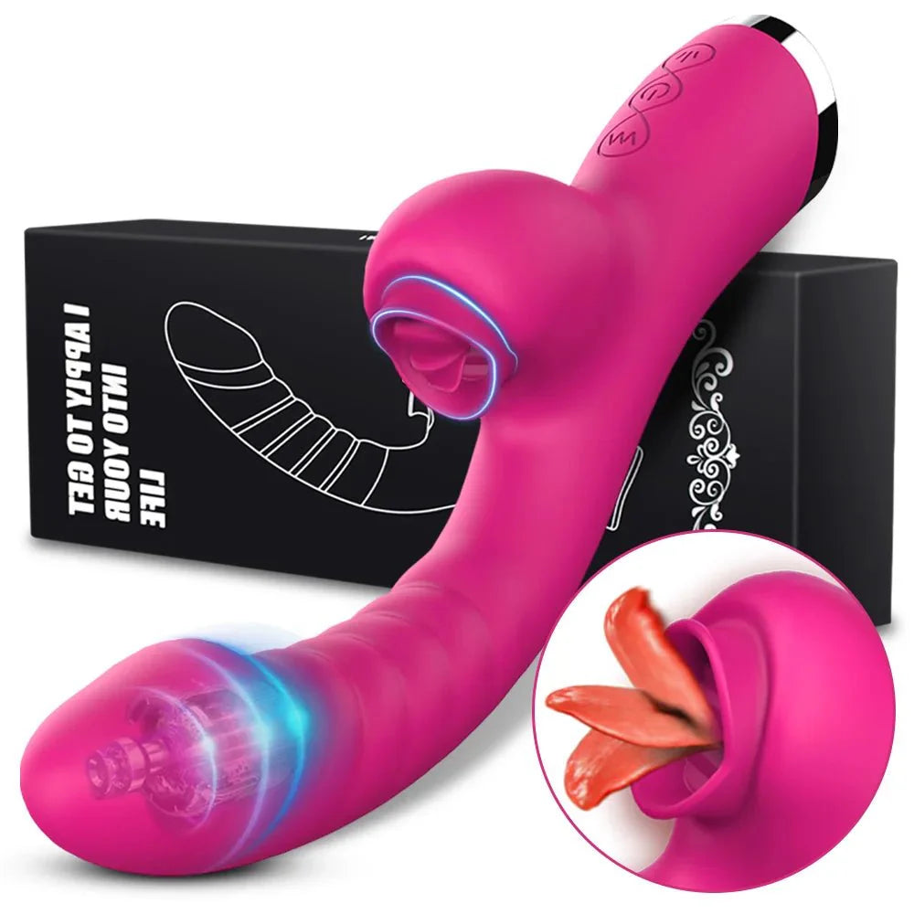 VelvetLick Vibrador de Lengüeteo de 20 Velocidades