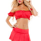 Pleated Solid Skirt
