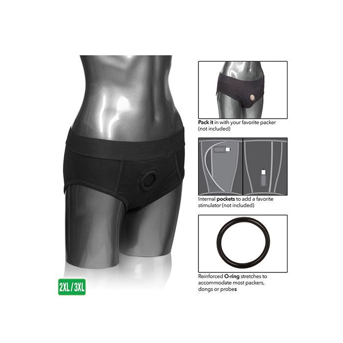 Arnés de paquete Gear Brief - Negro (2X/3X)