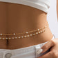 Dual Strap Pearl Belly Chain