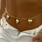 Heart Charm Belly Chain