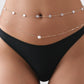 Faux Pearl and Star Gold Belly Chain