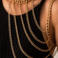 One Shoulder Draped Body Jewelry