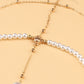 Strappy Pearl Chain Leg Garter