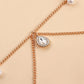 Criss Cross Pearl Belly Chain