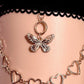 Butterfly and Heart Chain Leg Garter