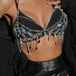 Draped Chain Bra