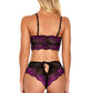 Lacy Contrast Bra Set