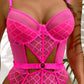 Windowpane Underwire Teddy