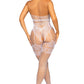 Embroidered Net Bodystocking