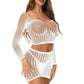 Pothole Crop Top and Skirt