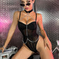 Plus Size Chain Harness Teddy Lingerie