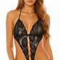 Lace and Mesh Open Side Teddy