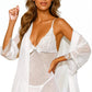 Lovely Sheer Babydoll and Robe Set