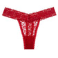 Floral Lace Band Thong
