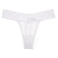 Floral Lace Band Thong