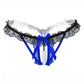 Flirty Ruffled Crotchless Pearl Thong
