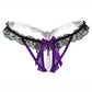 Flirty Ruffled Crotchless Pearl Thong