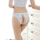 Cut Out Open Crotch Lace Thong