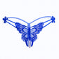 Butterfly and Pearls Crotchless Thong