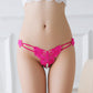 Butterfly and Pearls Crotchless Thong