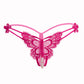 Butterfly and Pearls Crotchless Thong