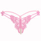 Butterfly and Pearls Crotchless Thong