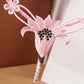 Embroidered Lily Crotchless Panty