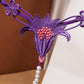Embroidered Lily Crotchless Panty