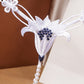 Embroidered Lily Crotchless Panty