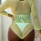 Long Sleeve Net Teddy