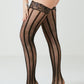 Vertical Striped Thigh Highs