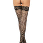 Patterned Fishnet Thigh Highs