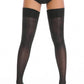 Shiny Contrast Thigh Highs