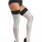 Shiny Contrast Thigh Highs