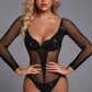 Glitter Net Long Sleeve Teddy