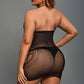 Plus Size Seamless Patterned Chemise