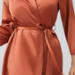 Plus Size Classic Satin Robe