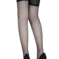 Plus Size Net Stockings with Lace