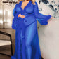 Plus Size Deluxe Marabou Trim Robe