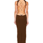 Backless Floor Length Dress