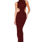 Backless Floor Length Dress